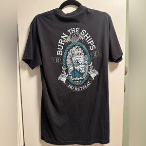 Large Black GBRS Group Burn the Ships Men’s T-Shirt